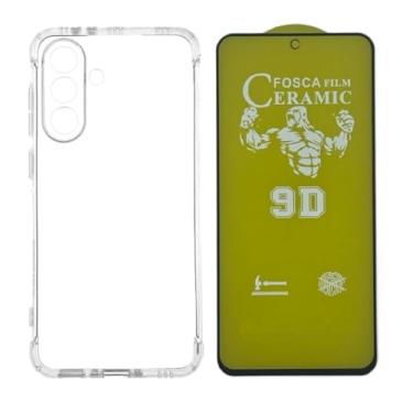 Imagem de Capinha Capa Anti Impacto Choque + Pelicula de Ceramica Fosca 9d Protecao de Tela Compatível com Samsung Galaxy A56