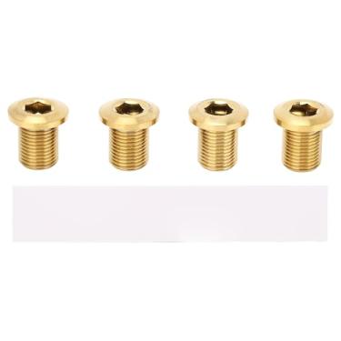 Imagem de Parafuso de Cor de Barriga de Bicicleta 4pcs, TI LIGHT ROAD ROAD CHINECHEEL Parafuso Substituição de Parafuso para UT6800 R8000 DA9000 R9100