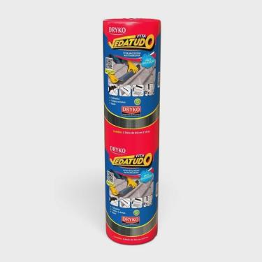 Imagem de Fita Asfáltica Adesiva 60cmx10m Vedatudo Aluminizada DrykoFita Dryko