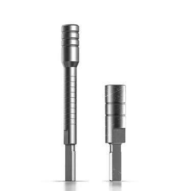 Imagem de Galvanox Extensor de chave de ponta plana e adaptador sextavado projetado para multiferramentas Leatherman, adaptador hexagonal endurecido de 6 mm e chave de fenda de extensão de kit de bits, aço