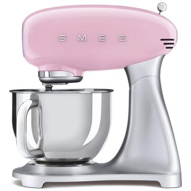 Imagem de Batedeira Retro dos anos 50 com 10 Velocidades, Capacidade 4,8L, 600W, 110v, SMEG SMF02, Rosa