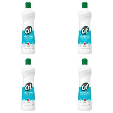 Imagem de Kit 4 Und Limpador Cif Multiuso +cuidado 500ml