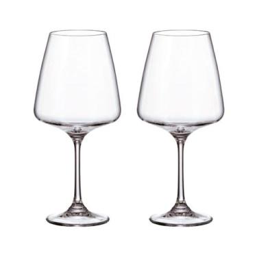Imagem de Taça De Cristal Bohemia Para Vinho 750 ml Corvus 2 Peças - Bohemia Cry