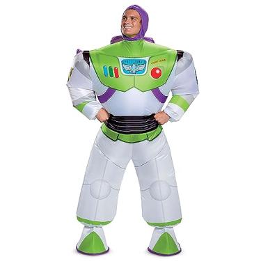 Imagem de Disguise Fantasia masculina inflável Toy Story 4 da Disney Buzz Lightyear, Branco, Tamanho Único