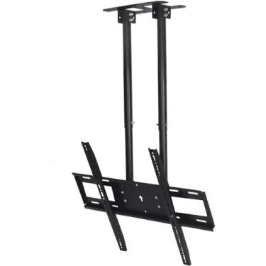 Imagem de CUTPOIY Suporte de parede para TV de teto, suporte de TV giratório de inclinação de 360° de movimento total, serve para tela plana LCD de 60 a 100 polegadas e TVs curvas para TVs de 26 a 70 polegadas