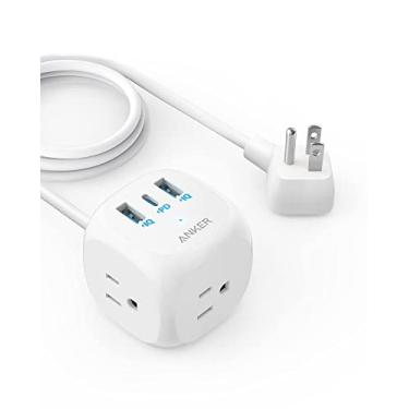 Imagem de Anker Tira de alimentação USB C de 20 W, filtro de linha 321 com 3 tomadas e carregamento USB C para iPhone 15/15 Plus/15 Pro/15 Pro Max, cabo de extensão de 1,5 m, carregamento de energia para