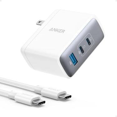 Imagem de Anker Carregador Nano Usb-C De 100 W, Carregador Gan Rápido E Compacto De 3 Portas Para Macbook Pro/Air, Pixelbook, Thinkpad, Dell Xps, Ipad Pro, Iphone 16 Series, Galaxy S23 E Mais (Cabo Usb-C Incl