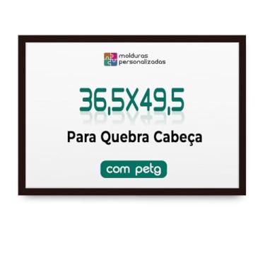Imagem de Moldura 36,5x49,5 para Quebra Cabeça Grow Puzzle 500 Peças com Proteção Petg (Preto)