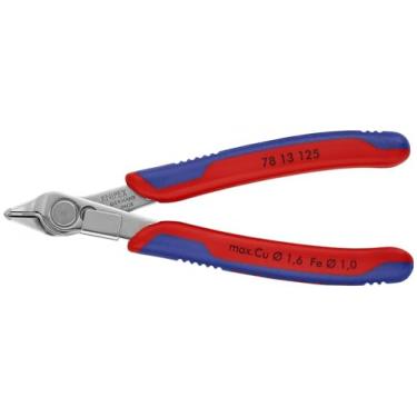 Imagem de KNIPEX - 78 13 125 ferramentas - Super-Knips eletrônicos, aço INOX, multi-componente (7813125), 12 cm com coletor de chumbo