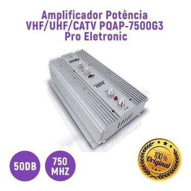 Imagem de Amplificador Potencia VHF/UHF/CATV 50db 750mhz PQAP-7500G3 Pro