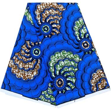 Imagem de HongyuAmy Tecido africano Ankara Print Kente 1 jarda cera africana (A6)