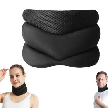 Imagem de Growalleter Vitavix Almofada ergonômica de suporte de pescoço para alívio do ronco, alinhamento cervical ajustável, conforto respirável para uso em casa/viagem/escritório