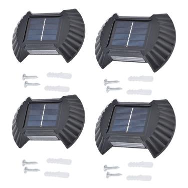 Imagem de Luminaria Solar Arandela Parede Spot Balizador Kit 4 Und