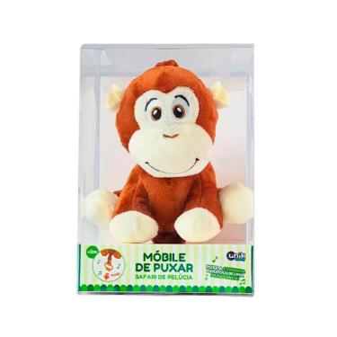 Imagem de Móbile De Puxar Musical Safari Macaco De Pelúcia - Unik