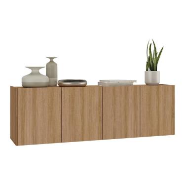 Imagem de Aparador Buffet Suspenso 4 Portas Multimóveis Mp8002 Rustic Rustic