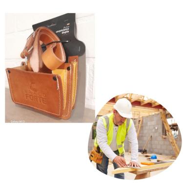 Imagem de Bolsa De Carpinteiro Dupla De Couro