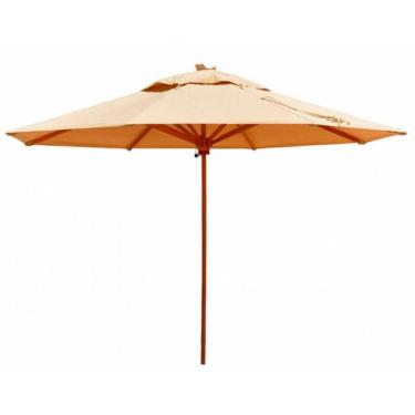 Imagem de Ombrelone Central Em Alumínio Trama Original Bege