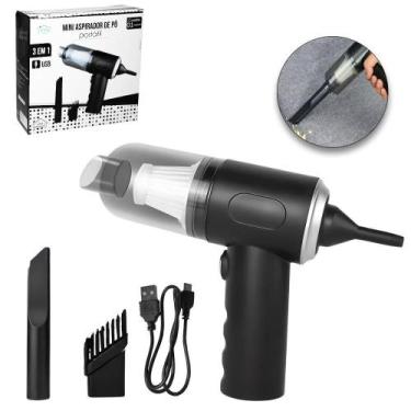 Imagem de Mini Aspirador Po Automotivo Portatil Recarregavel Filtro + - Fu Xing