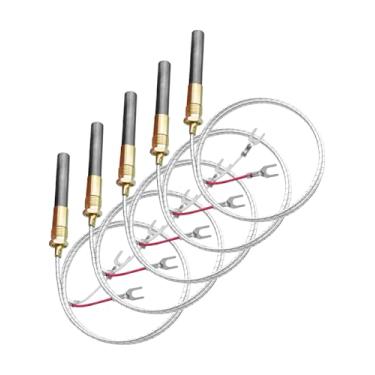 Imagem de OCHIKI Gerador De Termopilha 5 Peças 24" 750Mv Adequado Para Lareira, Fogões A Gás, Aquecedor Água, Forno Fritura, Substituição Termopar, Alumínio