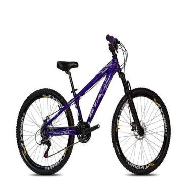 Imagem de Bicicleta Aro 26 Freeride Gta Rebel Roxa Câmbios shimano 21 Velocidade