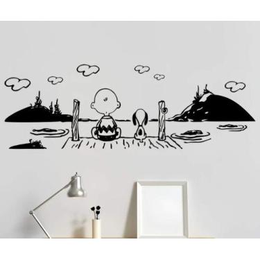 Imagem de Adesivo De Parede Snoopy E Charlie Brown - Lojinha Da Luc Adesivos
