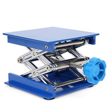 Imagem de Keenso Plataforma de Levantamento de Laboratório Rack Scissor Jack Lifter - Alumínio, Ajustável - Ideal para Experimentos Físicos, Químicos e Biológicos