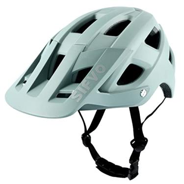 Imagem de SIFVO Capacete de bicicleta de montanha para adultos, capacetes de bicicleta para ciclismo de montanha e estrada para homens e mulheres adultos, cinza G