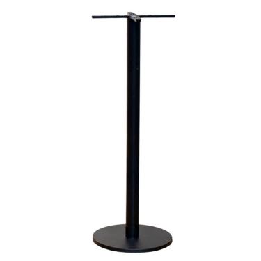 Imagem de Base De Mesa De Jantar Redonda Pisa Beta Bistrô Fratini 106 Cm (altura) Aço Cor Preto Disco Redondo
