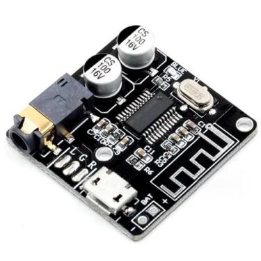 Imagem de Mini Modulo Receptor de Áudio Bluetooth 5.0 Para Som MP3 - Bbacomercio