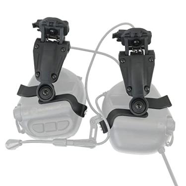 Imagem de HEARFALCOM Adaptador de trilho ARC Acessórios para capacete tático compatíveis com fones de ouvido táticos Earmor OPSMEN M32-MOD3/M32H-MOD3 (BK)