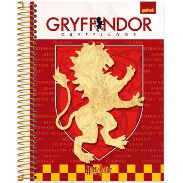 Imagem de Caderno Universitário Capa Dura 10 x 1 160 Folhas Harry Potter Grifinória 2519693 Spiral Hpt