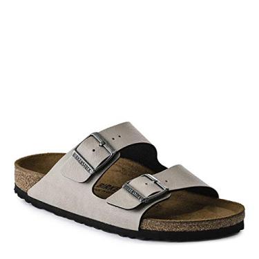 Imagem de Birkenstock Arizona BS Sapatos de couro unissex, Pedra de puxar, 12-12.5 Women/10-10.5 Men