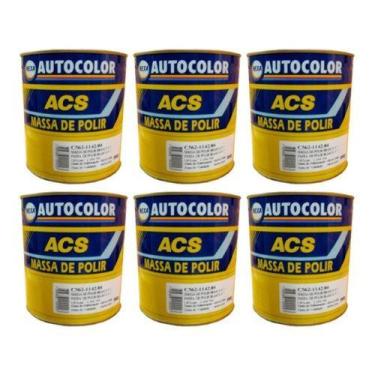 Imagem de Kit Massa De Polir Nº2 990g 6un Autocolor - PPG