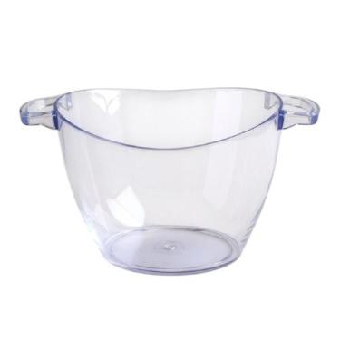 Imagem de Balde De Gelo Com Alça Champanheira De Acrilico Cristal 5l - Genérica
