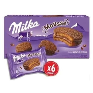 Imagem de Alfajor Milka Argentino Mousse C/ 6 Unid 252g