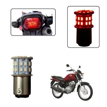 Imagem de Lâmpada Led Freio 2 Polo 1157 50 Leds Moto CG 150 Start