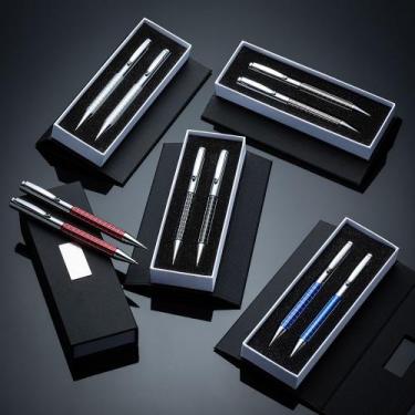 Imagem de Conjunto Caneta E Lapiseira Metal Com Estojo - Pronto Print, Preto
