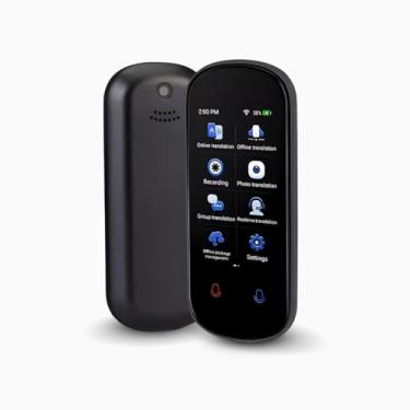 Imagem de Tradutor de Idiomas Portátil Online e Offline – Tradução Instantânea Bidirecional em 138 Idiomas, Tela Touch 3,5", Câmera 8MP, Wi-Fi/Bluetooth, Ideal para Viagens, Negócios e Estudos