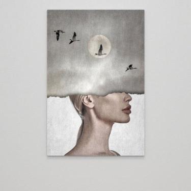 Imagem de Quadro Mulher Luar - MeMoldura, Chassi Borda Infinita, 120x180cm