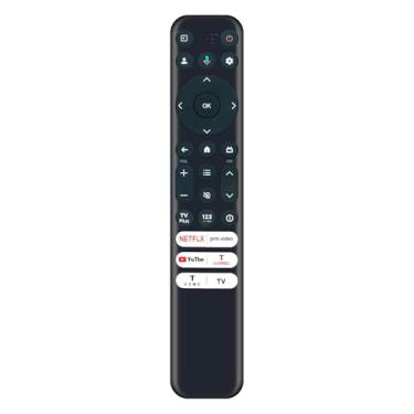 Imagem de AULCMEET Controle remoto de voz de substituição adequado para Smart TV T-CL S4 Series 4K UHD HDR LED 43S450G, 50S450G, 55S450G, 58S450G, 65S450G, 75S450G, 85S450G, 32S350G, 40S350G, 32S356, 43Q50G, 1G