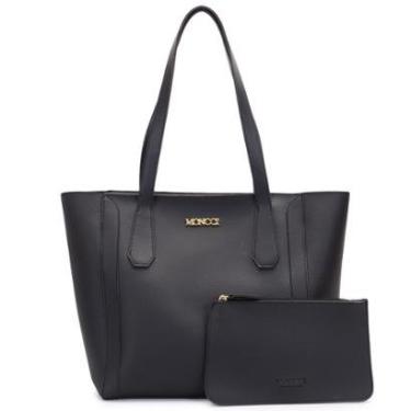 Imagem de bolsa de ombro cabe notebook faculdade trabalho bolsa feminina grande Moncci-Feminino