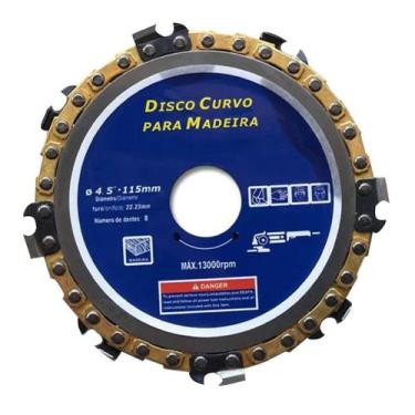 Imagem de Disco Esmerilhadeira Com Corrente Para Madeira 4,5" 115mm - All Connec