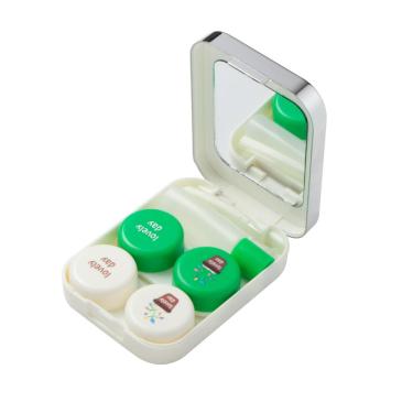 Imagem de Estojo porta lentes Eco Planta  + Pinça e Ventosa Rosa