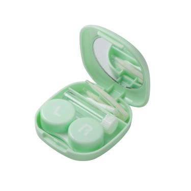 Imagem de Estojo porta lentes Face + Pinça e Ventosa Verde