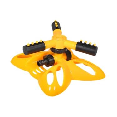 Imagem de Bothyi Aspersor Rotativo para Jardim, Pulverizador de água Oscilante, Automático, Cobertura de Grande área, Aspersor de Gramado para Plantas de Gramado em Es, Amarelo