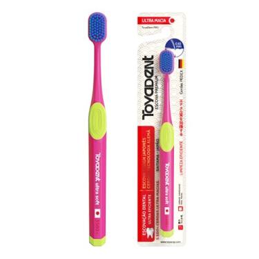 Imagem de TOYADENT PRO Escova de Dente Adulto Macia, 1 Unidade, 6 Cores Disponíveis, Ultra Fina Limpeza Dental, Suave para Gengivas Sensíveis Profissional
