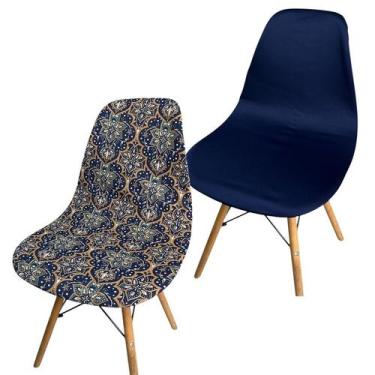 Imagem de Kit 2 Capa de Cadeira Charles Eames Eiffel Pé Palito Malha Mista - Ame