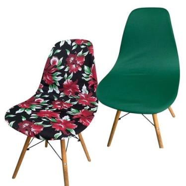 Imagem de Kit 2 Capa de Cadeira Charles Eames Eiffel Pé Palito Malha Mista - Ame