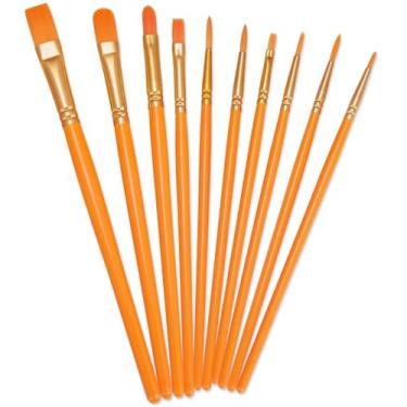 Imagem de Conjunto de pincéis de tinta, pincéis de ponta redonda, pincéis de nylon para modelagem, arte, acrílico, aquarela, pintura a óleo e guache, pintura rupestre, arte de unhas faciais, detalhes em