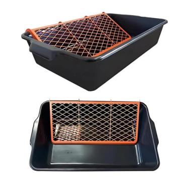 Imagem de Caçamba Bandeja Pintura 20l + Grelha Para Rolo Duplo - Compel